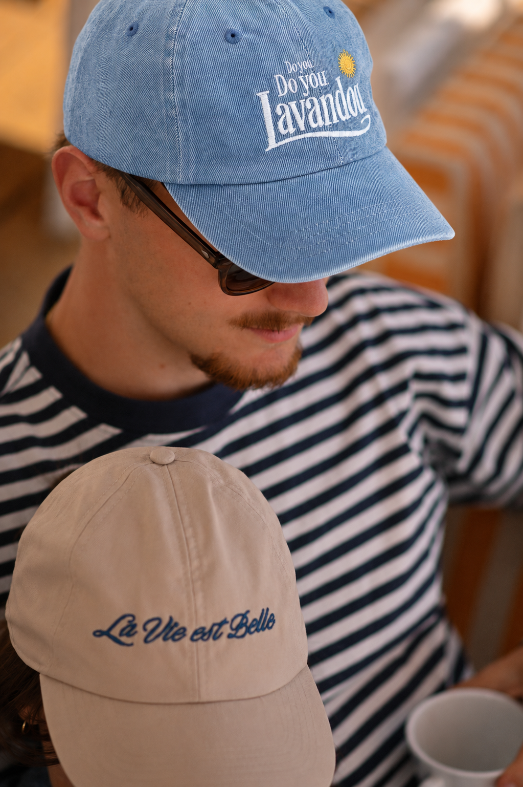 La Casquette DO YOU DO YOU LAVANDOU Denim Bleu Clair