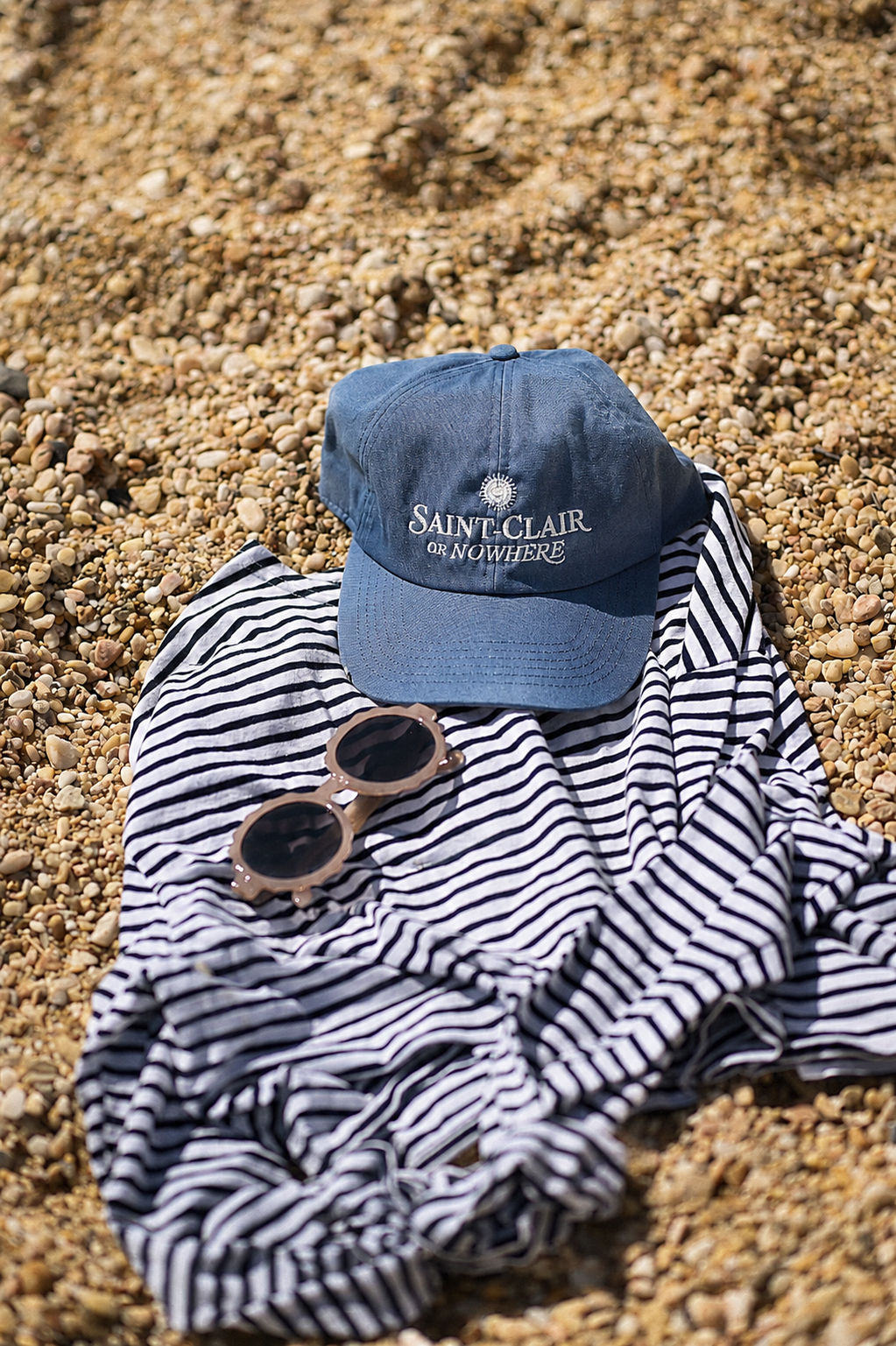 La Casquette SAINT-CLAIR OR NOWHERE Denim Bleu Clair