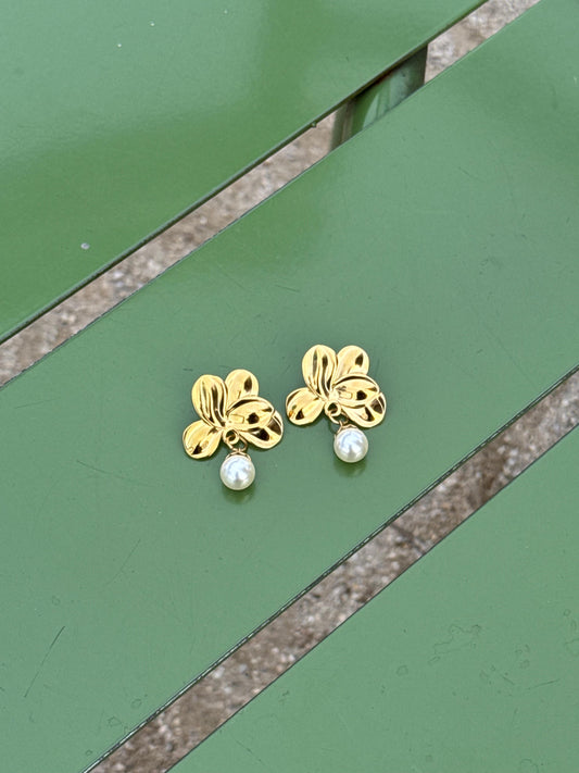 Bella - Boucles d'oreilles perles